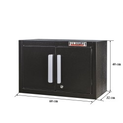 Wandkast / hangkast gereedschapskast met twee deuren 60 x 32 x 40 cm