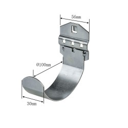 Gereedschapshaak halfrond 100 x 30 mm voor gereedschapsbord