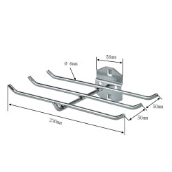 Gereedschapshaak – ophanghaak 23 x 15 cm. voor gereedschapsbord Gereedschapshaak – ophanghaak 23 x 15 cm. voor gereedschapsbord