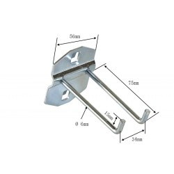 HAAK 0718 EXTRA LANG VOOR GEREEDSCHAPBORD HAAK 0718 EXTRA LANG VOOR GEREEDSCHAPBORD