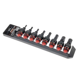 Inbus bit doppenset 1/2 inch met kniegewricht 8-delig H6–H19 – Powerplustools