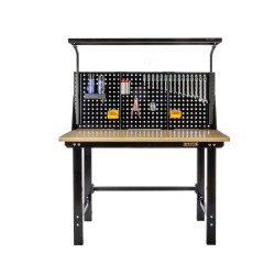 Lichtbak voor werkbank 150 cm met gereedschapsbord – Powerplustools