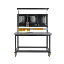 Lichtbak voor werkbank 150 cm met gereedschapsbord – Powerplustools