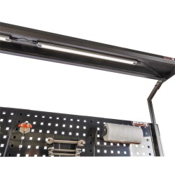 Lichtbak voor werkbank 200 cm met gereedschapsbord – Powerplustools