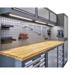 Hardhouten werkblad voor Elite Line kastenserie – afm. 210 x 55,5 x 4 cm - Powerplustools