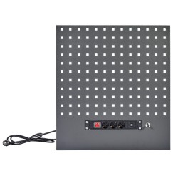 Gereedschapsbord grijs 60 x 66,5 x 3 cm met 3 x stopcontact en 2 x USB poort voor Elite Line - Powerplustools Gereedschapsbord grijs 60 x 66,5 x 3 cm met 3 x stopcontact en 2 x USB poort voor Elite Line - Powerplustools