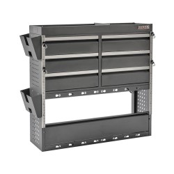 Documenthouder - metalen ordnervak 33 x 9 x 20 cm. voor bedrijfswagenkast 3001 en 3005 Documenthouder - metalen ordnervak 33 x 9 x 20 cm. voor bedrijfswagenkast 3001 en 3005