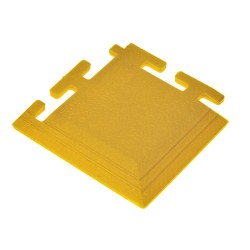 PVC hoekstuk geel 100 x 100 x 6 mm. voor Industriële kliktegels 1811 en 1812