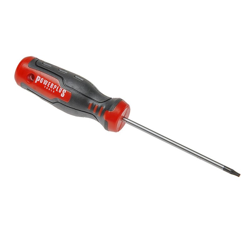 Schroevendraaier – Torx T7 x 75 van S2 gereedschapsstaal en met kunststof handvat Schroevendraaier – Torx T7 x 75 van S2 gereedschapsstaal en met kunststof handvat