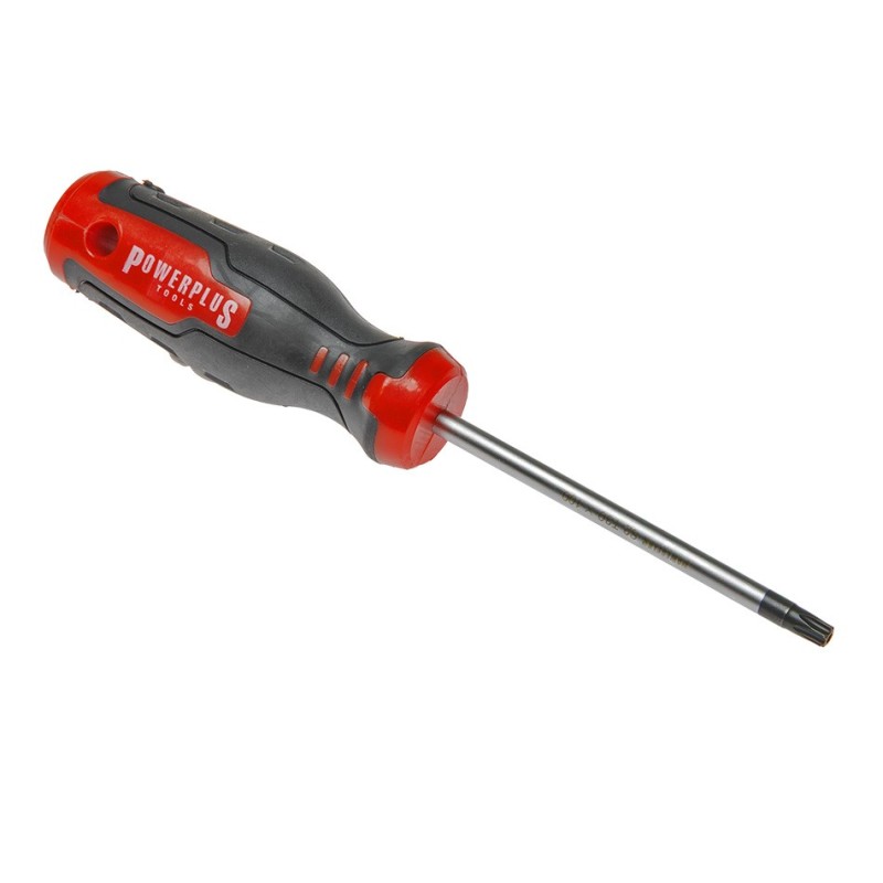 Schroevendraaier – Torx T30 x 100 van S2 gereedschapsstaal en met kunststof handvat. Schroevendraaier – Torx T30 x 100 van S2 gereedschapsstaal en met kunststof handvat.