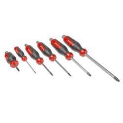 Professionele PH kruiskop schroevendraaiers van S2 gereedschapsstaal. Set 6 stuks