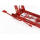 Heftafel voor motor hydraulisch rood