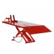 Extra brede heftafel motorfiets pneumatisch rood