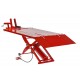 Extra brede en extra lange motorheftafel pneumatisch rood