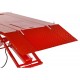 Extra brede en extra lange motorheftafel pneumatisch rood