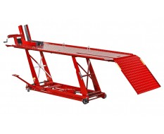 Extra brede heftafel voor motor hydraulisch rood