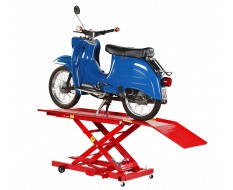 Heftafel bromfiets en scooter hydraulisch rood