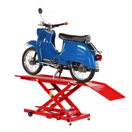 Heftafel bromfiets en scooter hydraulisch rood