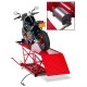 Heftafel voor motorfiets hydraulisch en pneumatisch rood