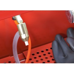 Straalcabine tafelmodel - precisie straler Straalcabine tafelmodel - precisie straler