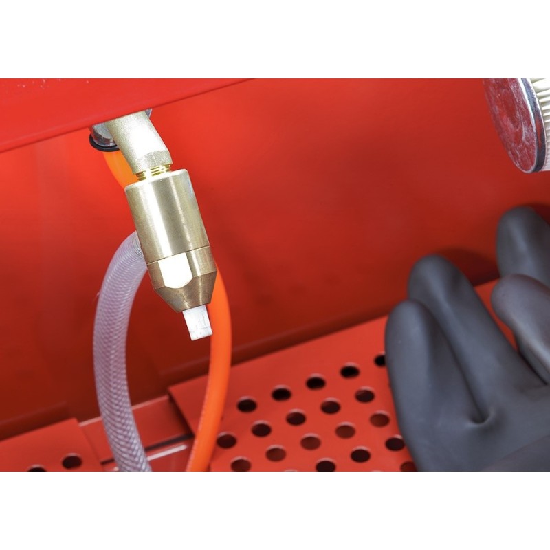 Straalcabine tafelmodel - precisie straler Straalcabine tafelmodel - precisie straler