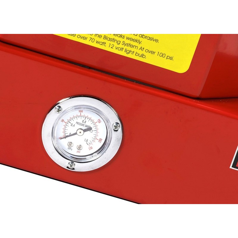 Straalcabine tafelmodel - precisie straler Straalcabine tafelmodel - precisie straler