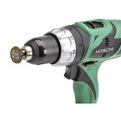 Set van 3 staalborstels: 25 / 38 en 50 mm op 6 mm stift met gegolfde staaldraad / draadborstel / schuurborstel