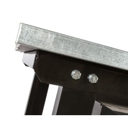 Werkbank kleur zwart 150 cm online kopen. Webshop Powerplustools.be