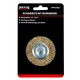 Staalborstel 63 mm op 6 mm stift met gegolfde staaldraad / draadborstel / schuurborstel