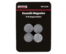 Set van 8 stuks schijfmagneten 17 mm / keramische Ferriet magneten