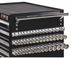 Set van 3 magnetische houders voor totaal 48 doppen / doppenrail voor 1/4" / 3/8" en 1/2" doppen / doppenhouder