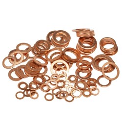 Assortiment 110 sluitringen messing - messing ringen set - messing sluitring Assortiment 110 sluitringen messing - messing ringen set - messing sluitring