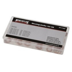 Assortiment 110 sluitringen messing - messing ringen set - messing sluitring Assortiment 110 sluitringen messing - messing ringen set - messing sluitring