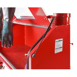 Straalcabine met afzuiging 400 Liter