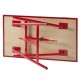 Inklapbare werkbank 120 cm met houten werkblad - rood