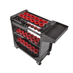 CNC Wagen - CNC Gereedschapswagen met 36 SK 50 - BT 50 Gereedschapshouder - Gereedschaphouders.