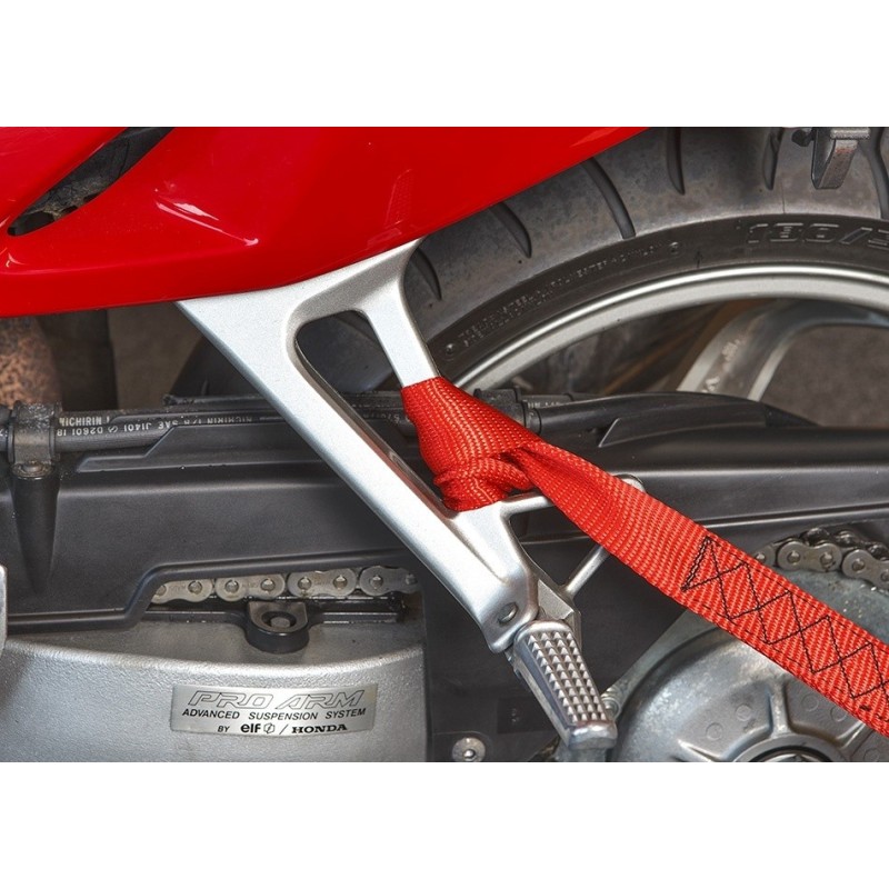 Set van 5 stuks spanbanden 60 cm met dubbele lus / sjorband zonder ijzeren haken Set van 5 stuks spanbanden 60 cm met dubbele lus / sjorband zonder ijzeren haken