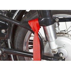 Set van 10 stuks spanbanden 60 cm met dubbele lus / sjorband zonder ijzeren haken