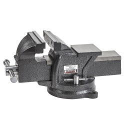 Professionele bankschroef 150 mm. draaibare uitvoering met aambeeld