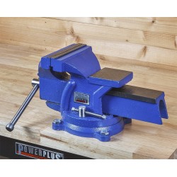 Bankschroef 150 mm. draaibare uitvoering met aambeeld Bankschroef 150 mm. draaibare uitvoering met aambeeld