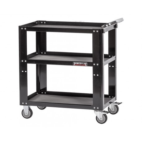 Gereedschapstrolley 85 x 46 x 91 cm - werkplaats trolley - werkplaatskar zwart