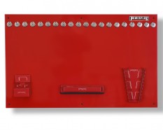Gereedschapsbord rood 100 x 61 cm inclusief magnetische haken en houders - Gereedschapbord.