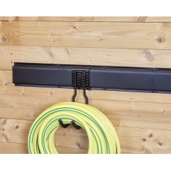 Wandhaak halfrond - 16.5 x 7,5 cm. tuingereedschap ophangen - opbergen - opbergsysteem - ophangsysteem  aan de muur.