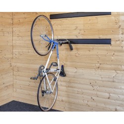 Wandhaak halfrond - 16.5 x 7,5 cm. tuingereedschap ophangen - opbergen - opbergsysteem - ophangsysteem  aan de muur.