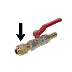 Messing nozzlehouder voor kogelkraan PP-TP 0049 Messing nozzlehouder voor kogelkraan PP-TP 0049