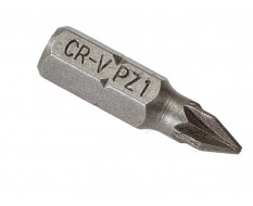 PZ1 x 25 mm Pozidriv bits - 40 stuks in kunststof box - bitset - Pozidriv bitjes