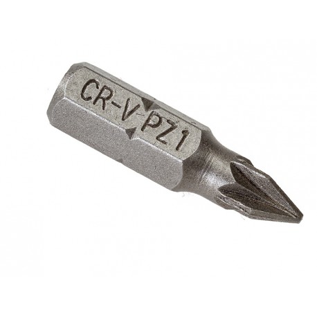 PZ1 x 25 mm Pozidriv bits - 40 stuks in kunststof box - bitset - Pozidriv bitjes