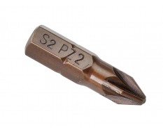 PZ2 x 25 mm Pozidriv krachtbits - 40 stuks gehard gereedschapsstaal in kunststof box - bitset - Pozidriv bitjes