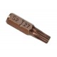 T27 x 25 mm Torx krachtbits - 40 stuks gehard gereedschapsstaal in kunststof box - bitset - Torx bitjes