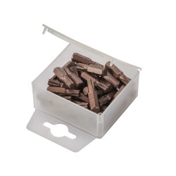 T27 x 25 mm Torx krachtbits - 40 stuks gehard gereedschapsstaal in kunststof box - bitset - Torx bitjes